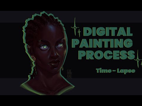 Digital painting study process - time-lapse ✨