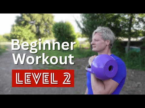Level Up! 20 Min Kettlebell Workout for Beginners | Full Body | Follow Along