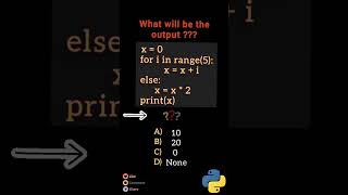 #14 guess the output of python tricky code 🖥️ python logic building tricky MCQ type question #python