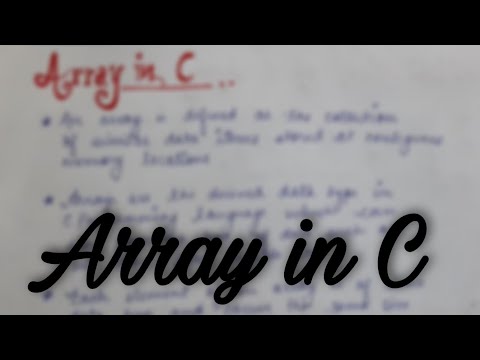 Array in C in Hindi| C for Beginners | Complete explanation in Hindi |#coding #programming #array