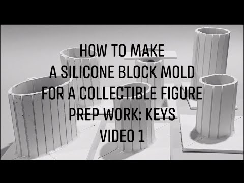 How To Make a Silicone Block Mold For a Collectible Figure: Prep Work - Installing Keys - Part 1