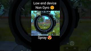 Spray low end device //LOW END DEVICE PLAYER. PUBG MOBILE LITE #SHORT #PUBGLITE #viralvideo