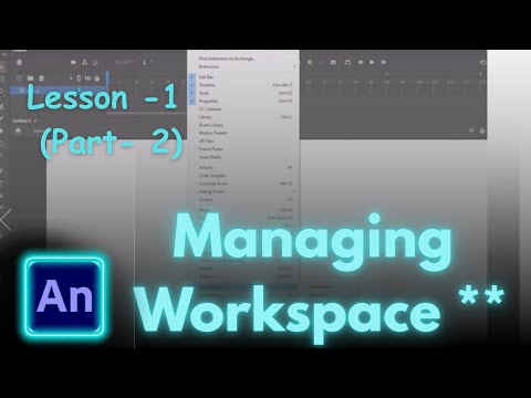 Adobe Animate: "Work space" – Lesson 1.2, Cartoon Animation