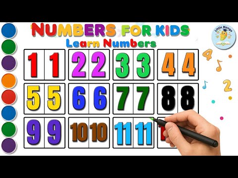 Learn Numbers 1 to 12 for Kids | Counting and Number Learning Video | Little Mango Kids