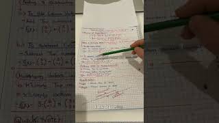 Operations w/ Column Vectors - O.Level Maths A || #igcseprep #revisionguide #mathematics #study💯