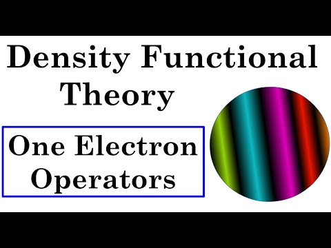 Density Functional Theory - 1 Electron Operators