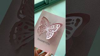 My first Cricut joy project #cricutjoy #thankyou #cards #cricut #joy #butterfly 🦋✨😍