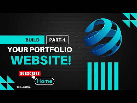How to Build Your Portfolio Website! – Part 1 [ Home ] 🌐 #coding #html #css #js