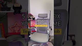 Take these 5 things out of your resume #techcareer