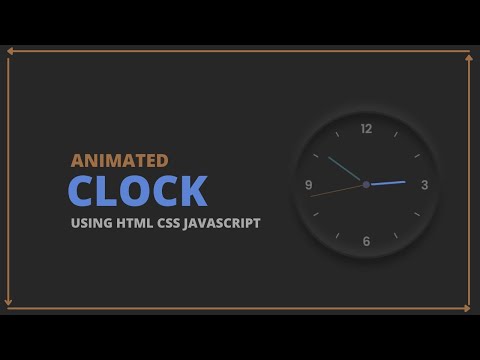 Javascript Clock | Build A Clock Html Css | Analog Clock