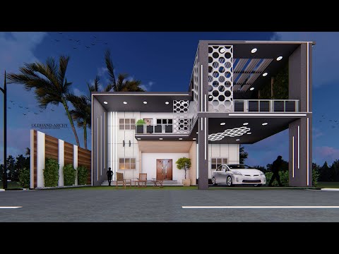Residential Building Facade Design II 50ft by 60ft Plot area II