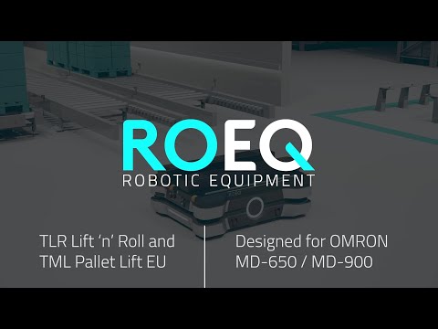 ROEQ TLR740 EU & ROEQ TML Pallet Lift EU for OMRON MD-Series | Workflow Animation