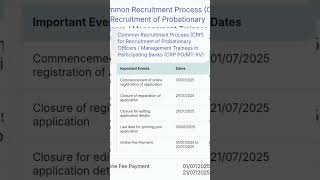 Ibps PO application date #bank #ibps #motivation #bankerslife #bankexam #ibpspo #2025 #bankofficer