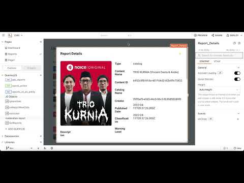 How to Implement and open a Detail Screen using AppSmith