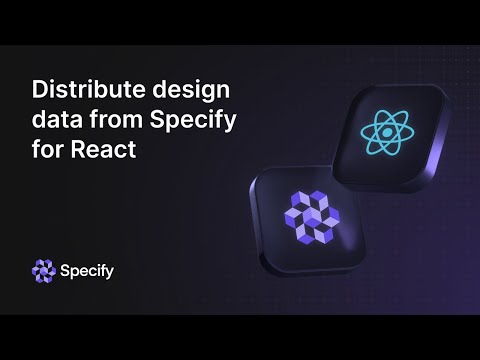 How to distribute design tokens from Specify to React