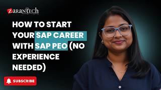 How to Start Your SAP Career with SAP PEO (No Experience Needed) | ZaranTech