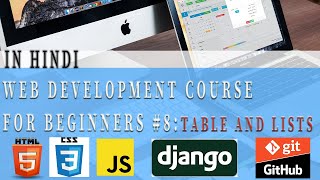 HTML Table And List :Web  Development Tutorial For Beginners | CodeWithSingh