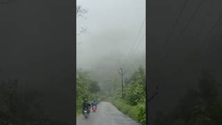Cycling on the hills #adventureinrain #chasingclouds #cloudkissedpeaks