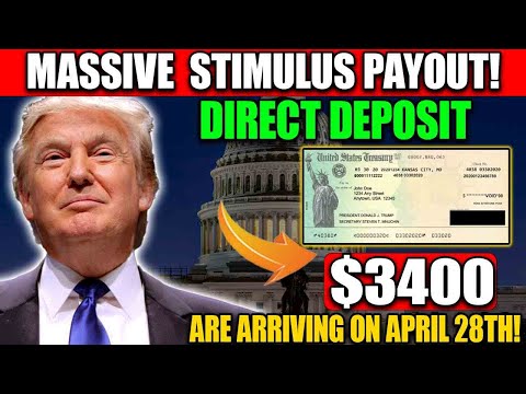 🔥 BIG NEWS: $3,400 Direct Deposit APPROVED! Stimulus Check Drops April 25th 🚨