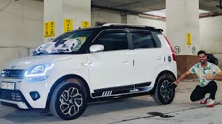 BEST MODIFIED WAGONR ROVER EDITION WITH 16" DIAMOND CUT ALLOYS  ALL THE WAY FROM KARNATKA..!!!