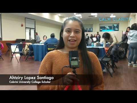 Testimonial by Ahtziry Lopez Santiago, Cabrini University, Calm Clarity College Scholar