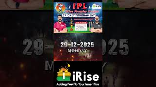 iRise Premier League ( Season - 2) Criicket Tournament #irisepremierleague #siconstableexams