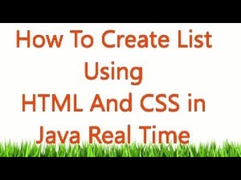 How to create list in HTML|| How to create list in HTMLand CSS