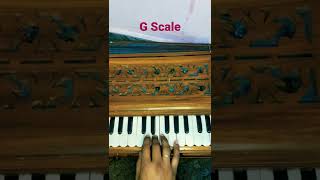G Major Scale Harmonium Note | #shorts #scale
