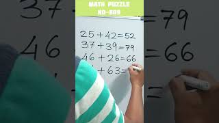 #maths #mathlogic #mathbrainteaser #mathstricks #mathslogic #mathproblem #mindtric