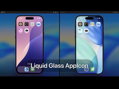 Liquid Glass Icon on Xcode Simulator iOS 18.5 and iOS 26