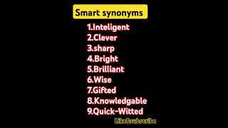 smart synonyms #important #easylearning #learnenglishdaily #spokenenglish #quicklearning