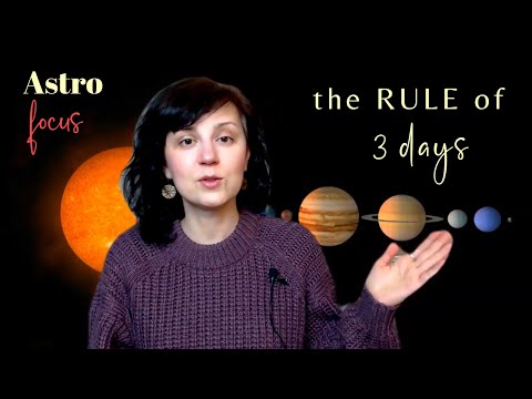#astrology  RULE of 3 DAYS ( #astrology )