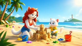 🐾🌊 AI Animated Cat Short: A Kitten’s Sunny Seaside Discovery #catstory #aicat#short#animated