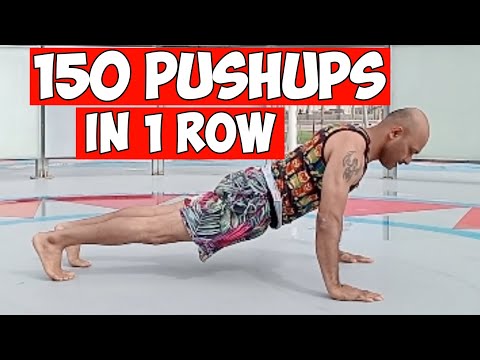 World Record Attempt?!😳 | 150 Pushups in One Row! | 150 Push Ups Challenge 
