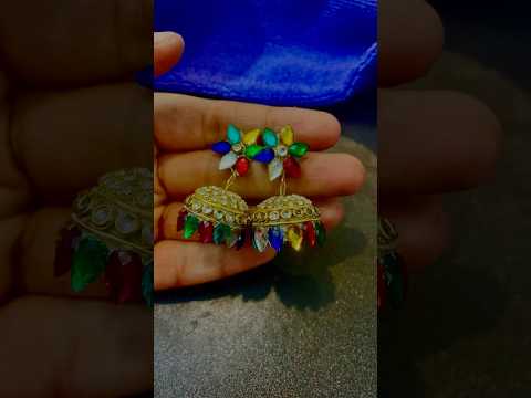 DIY earrings ✨🌈#diyjewellerymakingathome #diyaccessories #trendingshorts #viralreels #viralshorts