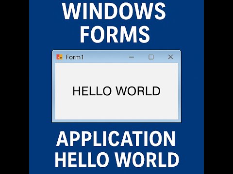 C# WinForms Tutorial #1 Hello World | C# WinForms (1min)