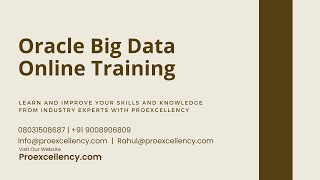 Oracle Big Data Online Training |Oracle Big Data Training, Certifications & Hands-on Practice