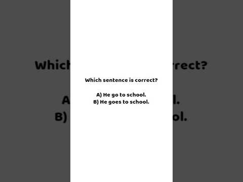 Which sentence is correct? #education #shorts #iqtest #quiz #usa #ytshorts
