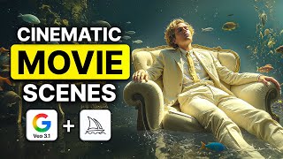 VEO 3.1 + Midjourney V7 Create Surreal Cinematic Movie Scenes (Full Tutorial)