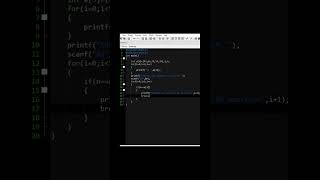 Linear search in array(C-program) //‎@brevilearning 