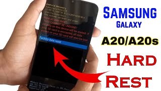 Samsung Galaxy A20/A20s Hard Reset || Remove Samsung Galaxy A20 Screen pattern lock