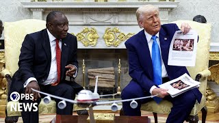 WATCH: Trump confronts South African president with video, defends Afrikaner resettlement