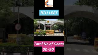 All About DTU LEET 2025 Syllabus Exam pattern Seats Admission open for LEET 2025 #leetcoaching#leet