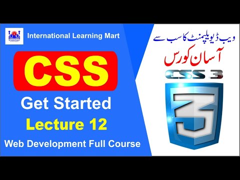 CSS Tutorial for Beginners | Web Development Full Course | Lecture 12 | International Learning Mart