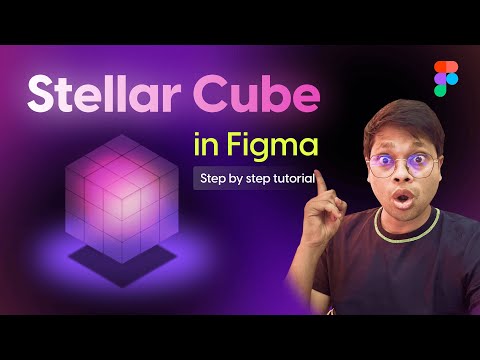 Design 3D Stellar Cube in #figma with interaction