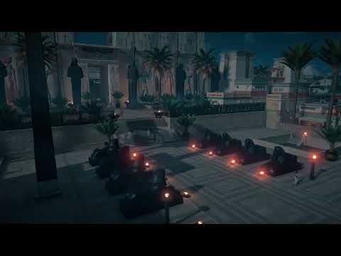 Ancient Egyptian Temple Ambience - ASMR Sleep Relaxation Nature Sounds - Assassin's Creed® Origins