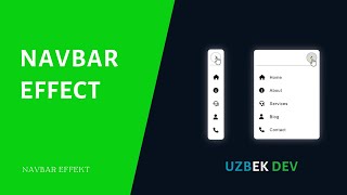 NAVBAR EFFECT / NAVBAR EFFEKT / HTML, CSS AND JAVASCRIPT