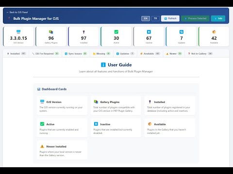 Bulk Plugin Manager for OJS