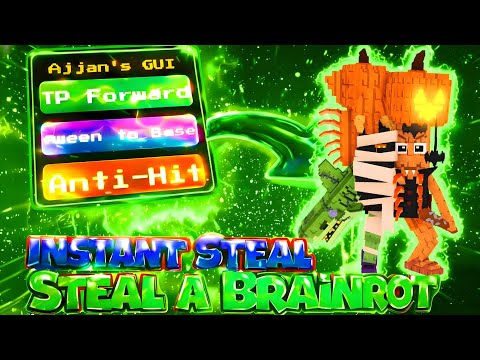 Steal a Brainrot SCRIPT Gui with INSTANT STEAL, INVISBLE, ANTI-KICK + SPEED BOOST!