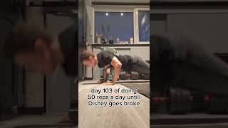 day #103 #training #workout #disney #homeworkout #capcut #pushup #fitness #challenge #daychallenge